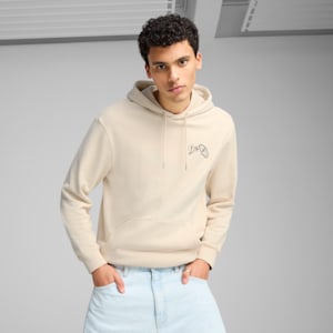 Sudadera con capucha para hombre PUMA Hotel GRAPHICS, Alpine Snow, extralarge