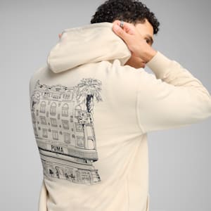 Sudadera con capucha para hombre PUMA Hotel GRAPHICS, Alpine Snow, extralarge