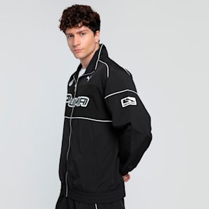 SDS Men's Relaxed Fit Track Jacket, PUMA Black, extralarge-IND