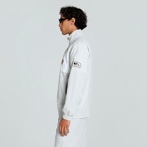 SDS Men's Relaxed Fit Track Jacket, Glacial Gray, extralarge-IND