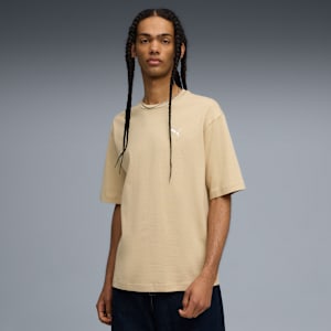WARDROBE ESSENTIALS Men's Boxy Tee, Pebble Path, extralarge