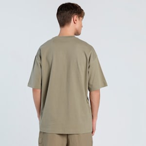 WARDROBE Essentials Men's Oversized Tee, Velvet Moss, extralarge-IND