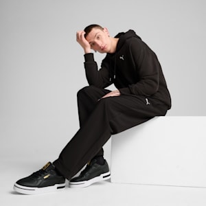 Sudadera holgada con capucha WARDROBE Essentials para hombre, PUMA Black, extralarge