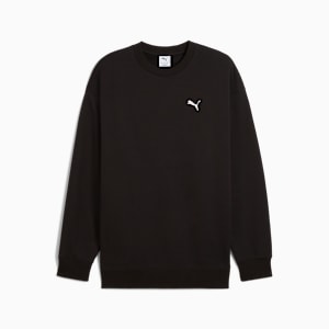 Chandail à col rond décontracté WARDROBE ESSENTIALS Homme, PUMA Black, extralarge