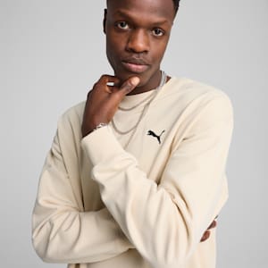 WARDROBE ESSENTIALS Men's Relaxed Crew, Alpine Snow, extralarge