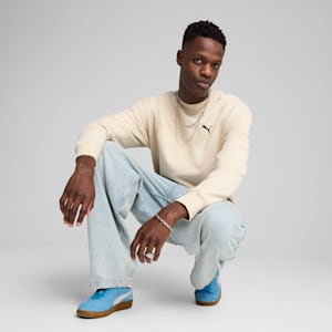 WARDROBE ESSENTIALS Men's Relaxed Crew, Alpine Snow, extralarge
