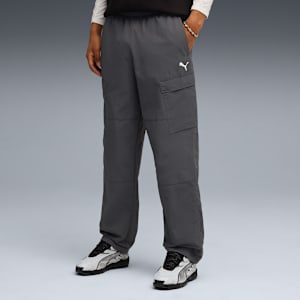 WARDROBE ESSENTIALS Men's Relaxed Cargo Pants, Dusky Gray, extralarge