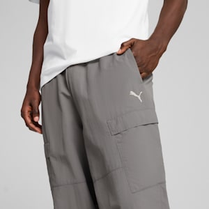 WARDROBE ESSENTIALS Men's Relaxed Cargo Pants, Cast Iron, extralarge