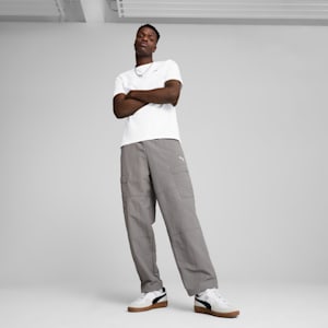 WARDROBE ESSENTIALS Men's Relaxed Cargo Pants, Cast Iron, extralarge