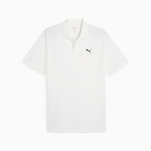 WARDROBE ESS Men's Pique Relaxed Polo, PUMA White, extralarge