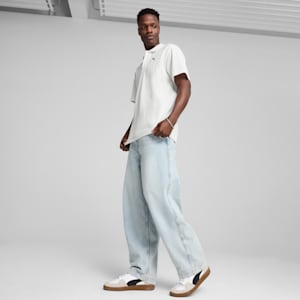 WARDROBE ESS Men's Pique Relaxed Polo, PUMA White, extralarge
