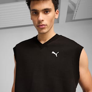 WARDROBE ESSENTIALS Men's Relaxed Vest, PUMA Black, extralarge