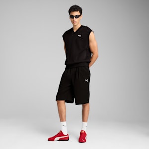 WARDROBE ESSENTIALS Men's Relaxed Vest, PUMA Black, extralarge