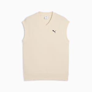 WARDROBE ESSENTIALS Men's Relaxed Vest, Alpine Snow, extralarge