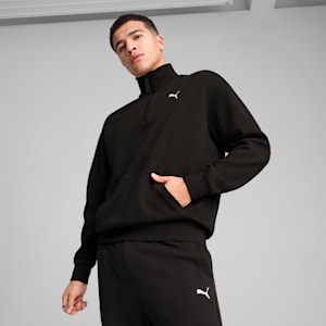 Sudadera WARDROBE Essentials para hombre, PUMA Black, extralarge