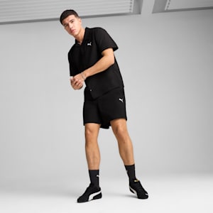 Shorts WARDROBE Essentials Seersucker Relaxed 6 Hombre, PUMA Black, extralarge