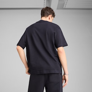 PREMIUM ESSENTIALS Oversized Graphic Tee, New Navy, extralarge