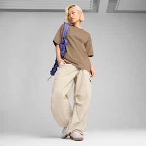 PREMIUM ESSENTIALS Oversized Graphic Tee, Totally Taupe, extralarge