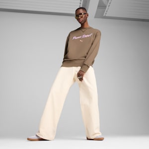 PREMIUM ESSENTIALS Men's Relaxed Graphic Crew, Totally Taupe, extralarge