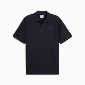 PREMIUM ESSENTIALS Men's Relaxed Jacquard Polo, New Navy, extralarge