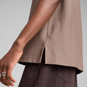 Polo jacquard décontracté PREMIUM ESSENTIALS Homme, Totally Taupe, extralarge