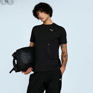 PUMATECH Men's Pocket Tee, PUMA Black, extralarge-IND