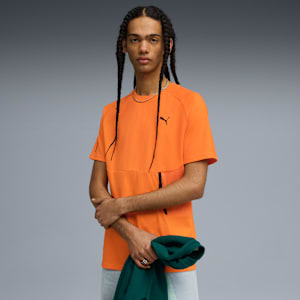 PUMATECH Men's Pocket Tee, Orange Glo, extralarge