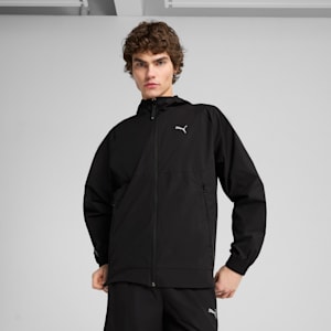 PUMATECH Men's Relaxed Fit Track Jacket, PUMA Black, extralarge-IND