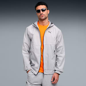 PUMATECH Men's Relaxed Fit Track Jacket, Gray Echo, extralarge-IND