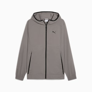 PUMATECH Men's Relaxed Track Jacket, Cast Iron, extralarge