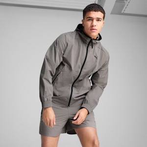 PUMATECH Men's Relaxed Track Jacket, Cast Iron, extralarge