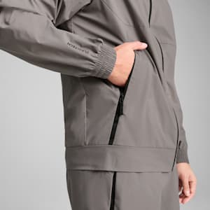 PUMATECH Men's Relaxed Track Jacket, Cast Iron, extralarge