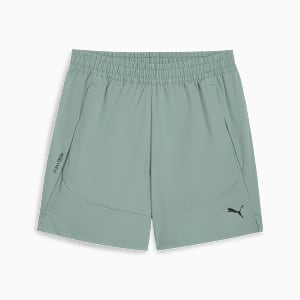 Shorts holgados PUMATECH 15cm para hombre, Green Moon, extralarge