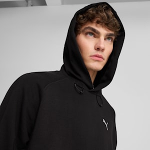 PUMATECH DELTAKNIT Men's Relaxed Fit Hoodie, PUMA Black, extralarge-IND