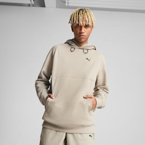 PUMATECH DELTAKNIT Men's Relaxed Fit Hoodie, Desert Dust, extralarge-IND