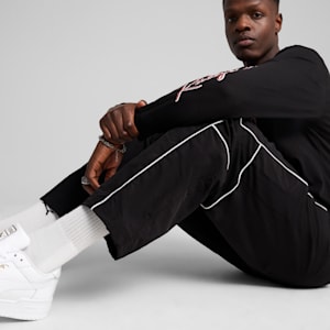 SDS Relaxed Graphic Men's Track Pants, PUMA Black, extralarge