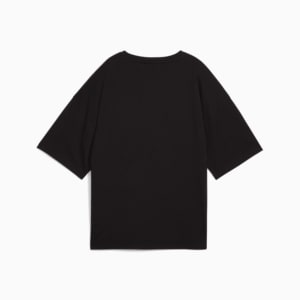 Wardrobe Essentials Women's Oversized Tee, PUMA Black, extralarge