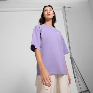 Playera oversize WARDROBE Essentials para hombre, Lavender Alert, extralarge