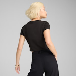 Wardrobe Essentials Women's Baby Tee, PUMA Black, extralarge