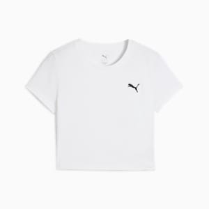 Wardrobe Essentials Women's Baby Tee, PUMA White, extralarge