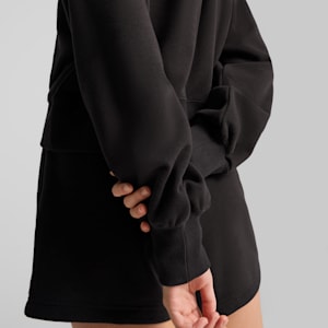 Sudadera corta relajada con capucha para mujer Wardrobe Essentials, PUMA Black, extralarge