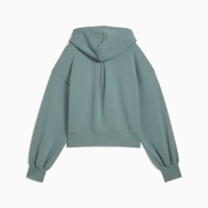 Wardrobe Essentials Women's Relaxed Cropped Hoodie, Green Moon, extralarge