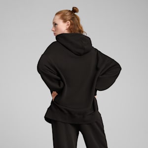 sudadera con capucha WARDROBE Essentials para mujer, PUMA Black, extralarge