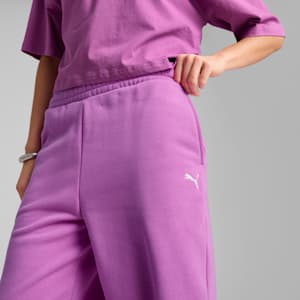 Wardrobe Essentials Women's Relaxed Sweatpants, Wild Berry, extralarge