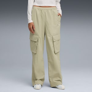 Pants cargo WARDROBE Essentials para mujer, Lux Army, extralarge