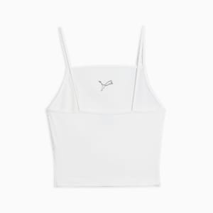 Playera acanalada sin mangas para mujer WARDROBE ESSENTIALS, PUMA White, extralarge