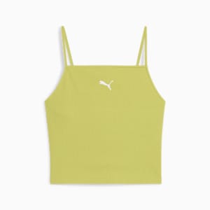 WARDROBE ESSENTIALS Women's Ribbed Tank Top, Sea Kelp, extralarge