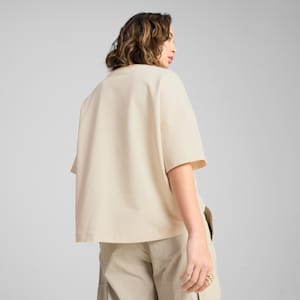 Wardrobe Essentials Women's Relaxed Heavy Tee, Alpine Snow, extralarge