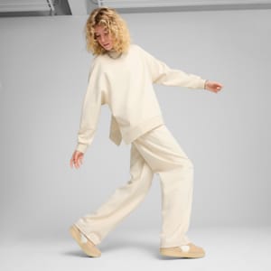 Pantalones rectos con pinzas para mujer Wardrobe Essentials, Alpine Snow, extralarge