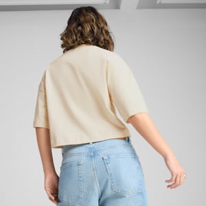 Playera oversize PREMIUM Essentials para mujer, Alpine Snow, extralarge